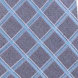Michael Kors Men's Asymmetric Grid Tie Blue Size Regular