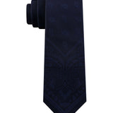Tommy Hilfiger Men's Slim Tonal Paisley Panel Tie Navy Size Regular