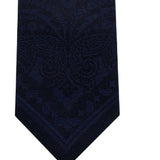 Tommy Hilfiger Men's Slim Tonal Paisley Panel Tie Navy Size Regular