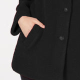 Collection B Juniors Faux-Faux Coat Black Size 2 Extra Large