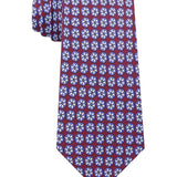 Tommy Hilfiger Men's Classic Snowflake Neat Silk Twill Tie Red Size Regular