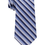 Tommy Hilfiger Men's Village Classic Textured Stripe Silk Tie Navy Size Regular