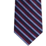Tommy Hilfiger Men's Village Classic Textured Stripe Silk Tie Red Size Regular