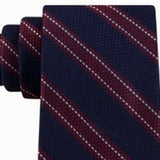 Tommy Hilfiger Men's Stitch Line Stripe Tie Red Size Regular