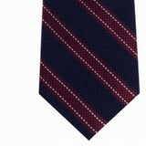 Tommy Hilfiger Men's Stitch Line Stripe Tie Red Size Regular