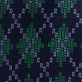 Tommy Hilfiger Men's Classic Holiday Argyle Silk Tie Green One Size