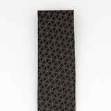 Calvin Klein Men's Classic Medallion Silk Tie Black Size Regular