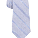 Calvin Klein Men's Stripe Slim Tie Navy Size Regular