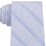 Calvin Klein Men's Stripe Slim Tie Navy Size Regular