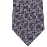 Calvin Klein Men's Linear Hex-Dot Silk Tie Gray Size Regular