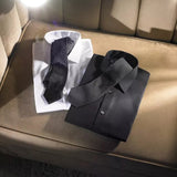Calvin Klein Men's Metallic Micro Grid Tie Black Size Regular
