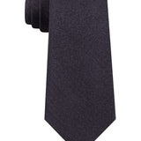 Calvin Klein Men's Classic Metallic Solid Tie Black Size Regular