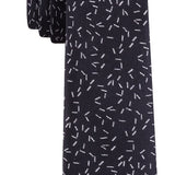 Calvin Klein Men's Skinny Scattered Dashes Tie Black Size Regular