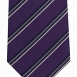 Kenneth Cole Reaction Men's Veloutine Stripe Tie Purple Size Regular