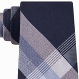 Kenneth Cole Reaction Men's Parkway Slim Plaid Tie Black Size Regular