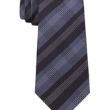 Kenneth Cole Reaction Men's Slim Plaid Tie Grey Size Regular