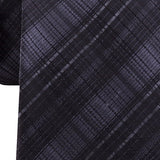 Kenneth Cole Reaction Men's Slim Tonal Iridescent Check Tie Black Size Regular