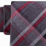 Kenneth Cole Reaction Men's Hudson Slim Plaid Tie Red Size Regular