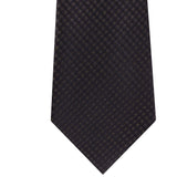 Kenneth Cole Reaction Men's Slim Fine Metallic Grid Tie Black Size Regular