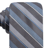 Ryan Seacrest Distinction Men's Bragg Slim Stripe Tie Blue Size Regular