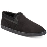 Gold Toe Men's Twin Gore Faux-Suede Slippers Black Size 9