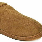 Gold Toe Men's Twin Gore Faux-Suede Slippers Dark Beige Size Medium