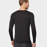 32 Degrees Men's Base Layer Crew Neck Shirt Black