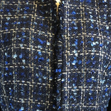 Calvin Klein Plus Size Tweed Jacket  Blue size 22