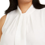 Calvin Klein Women's Plus Size Ruffle-Front Blouse White Size 3X