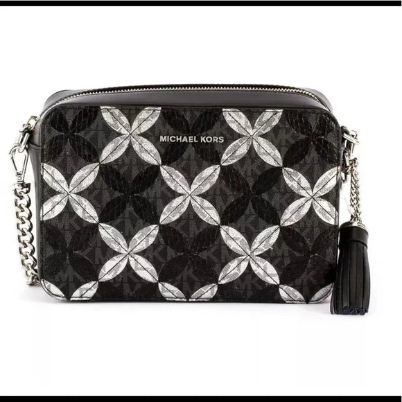 Michael Kors Crossbody Md Camera Bag Black/silver