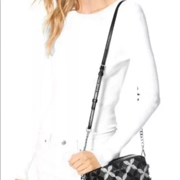 Michael Kors Crossbody Md Camera Bag Black/silver