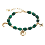 Malachite Charm Bracelet