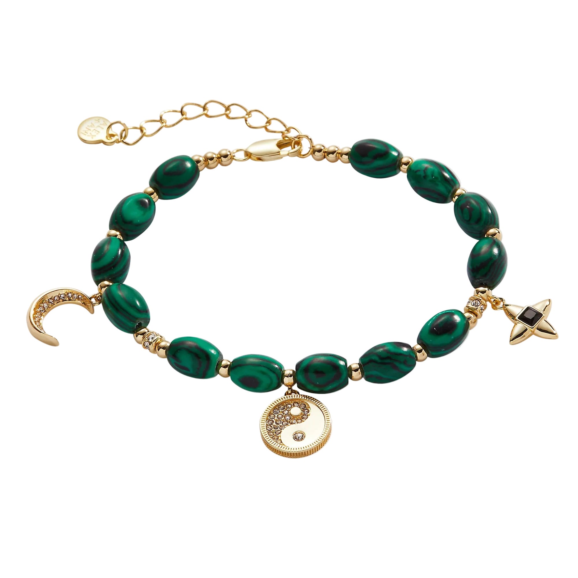 Malachite Charm Bracelet