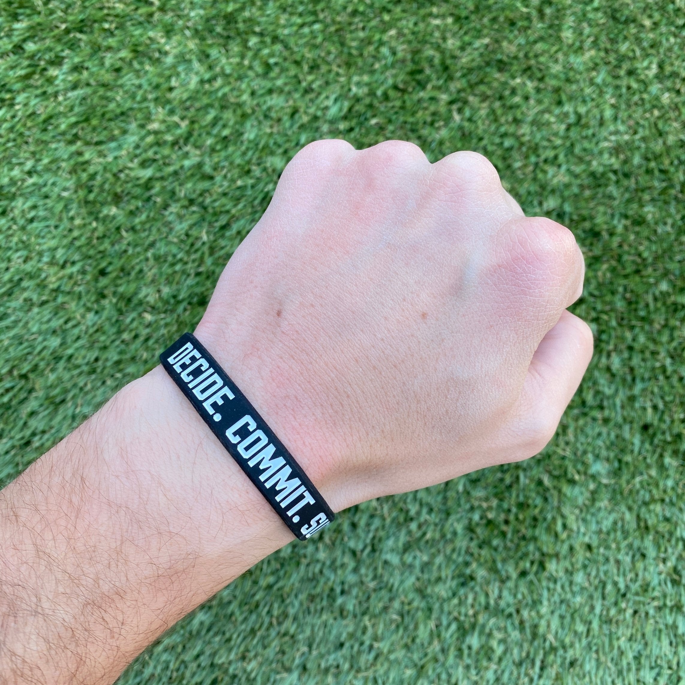 Decide. Commit. Succeed. Wristband