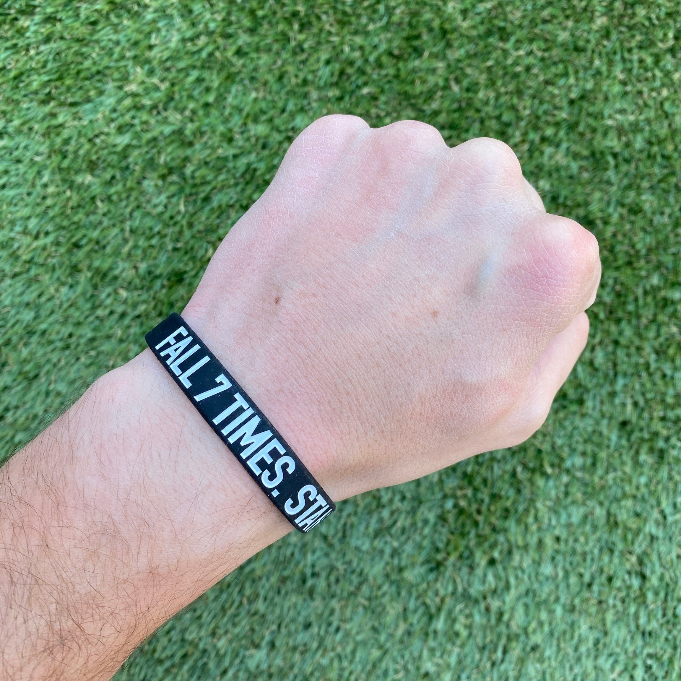 Fall 7 Times. Stand Up 8. Wristband