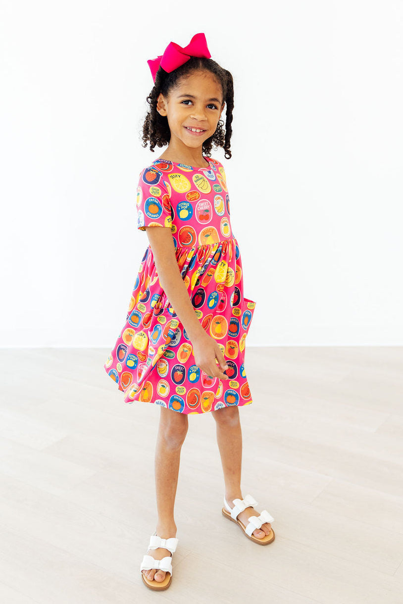 Fresh & Fruity S/s Pocket Twirl Dress