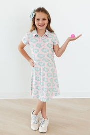 She's On The Green S/s Polo Dress