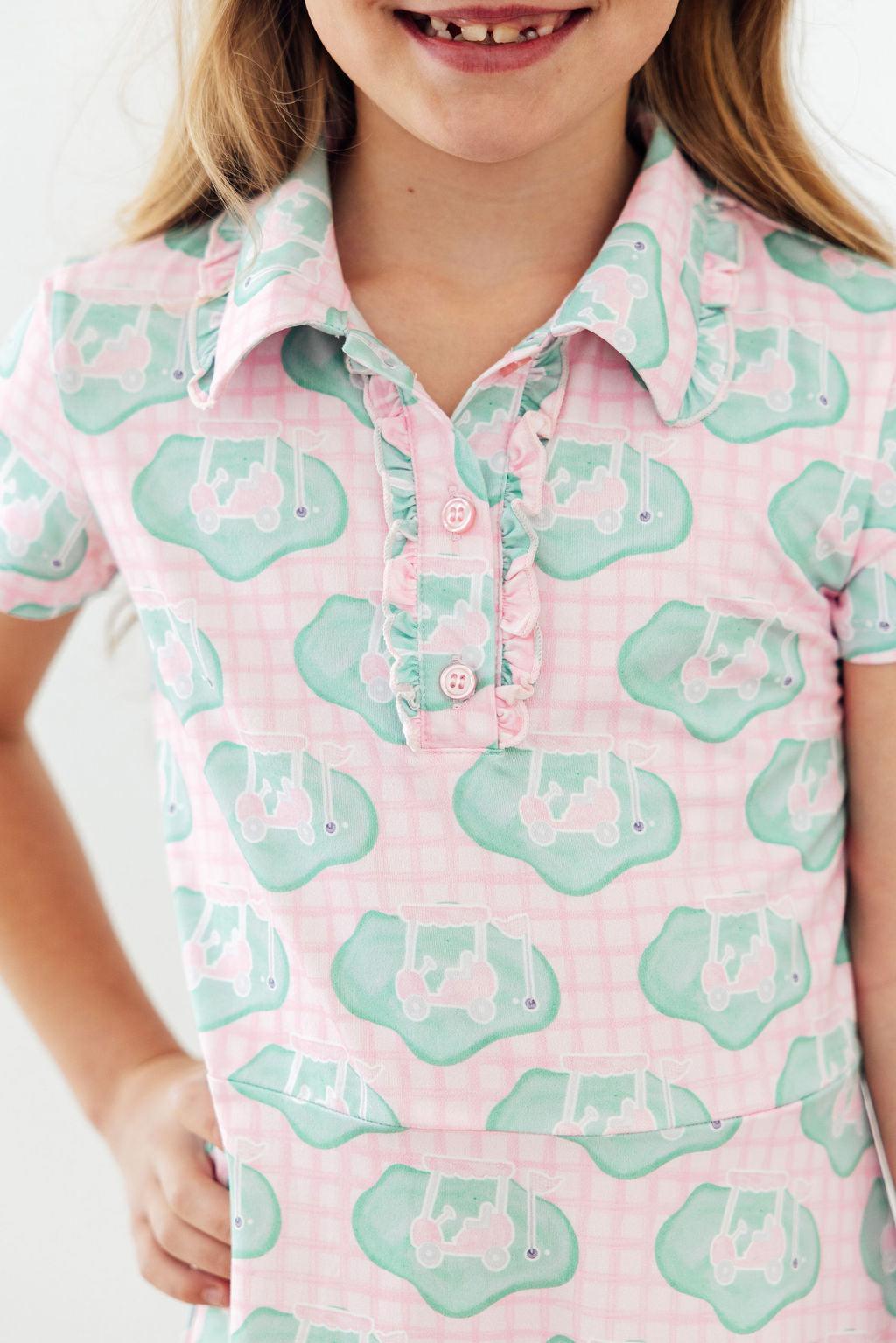 She's On The Green S/s Polo Dress