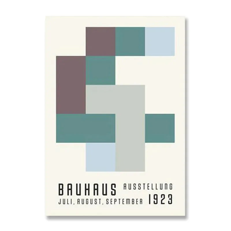 Modern Black & White Bauhaus Canvas Print