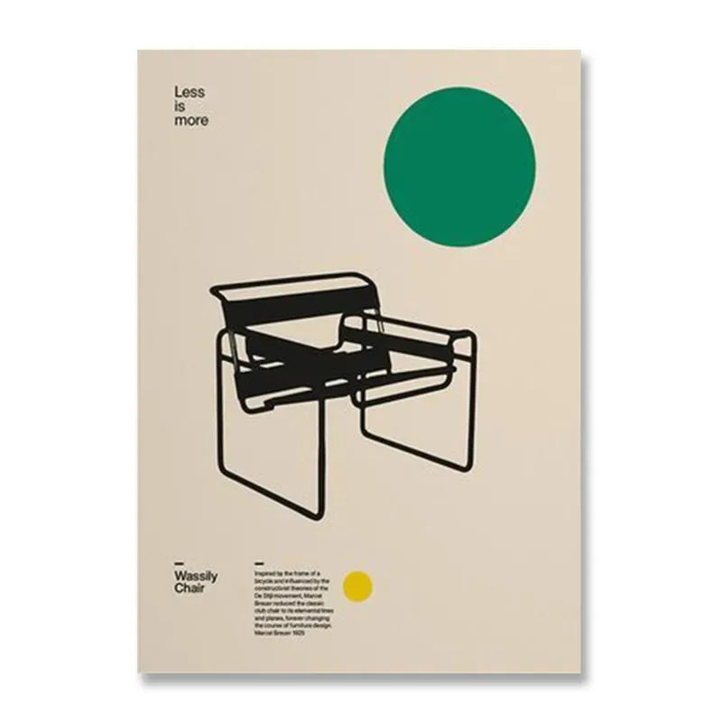 Modern Black & White Bauhaus Canvas Print