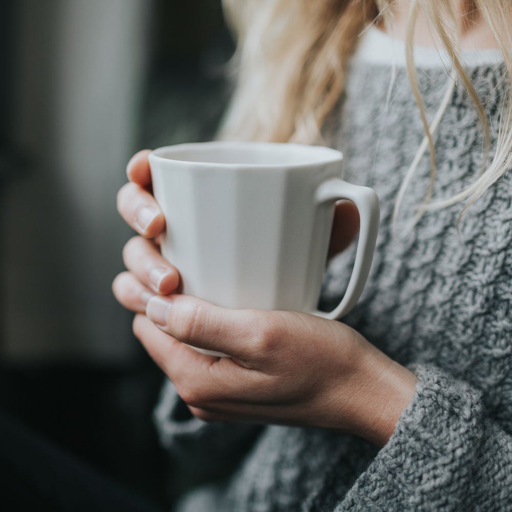 Monday Mug Handmade Porcelain Coffee Cup