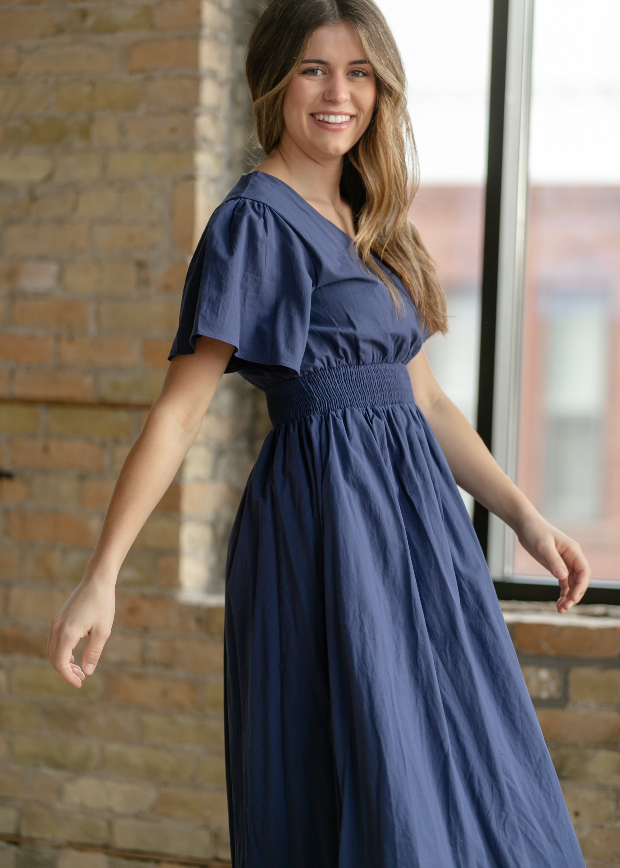 Montie Flutter Sleeve Maxi Dress