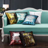 Mainstays Reversible Sequin Decorative Pillow Make a Wish Birthday Gift - Black