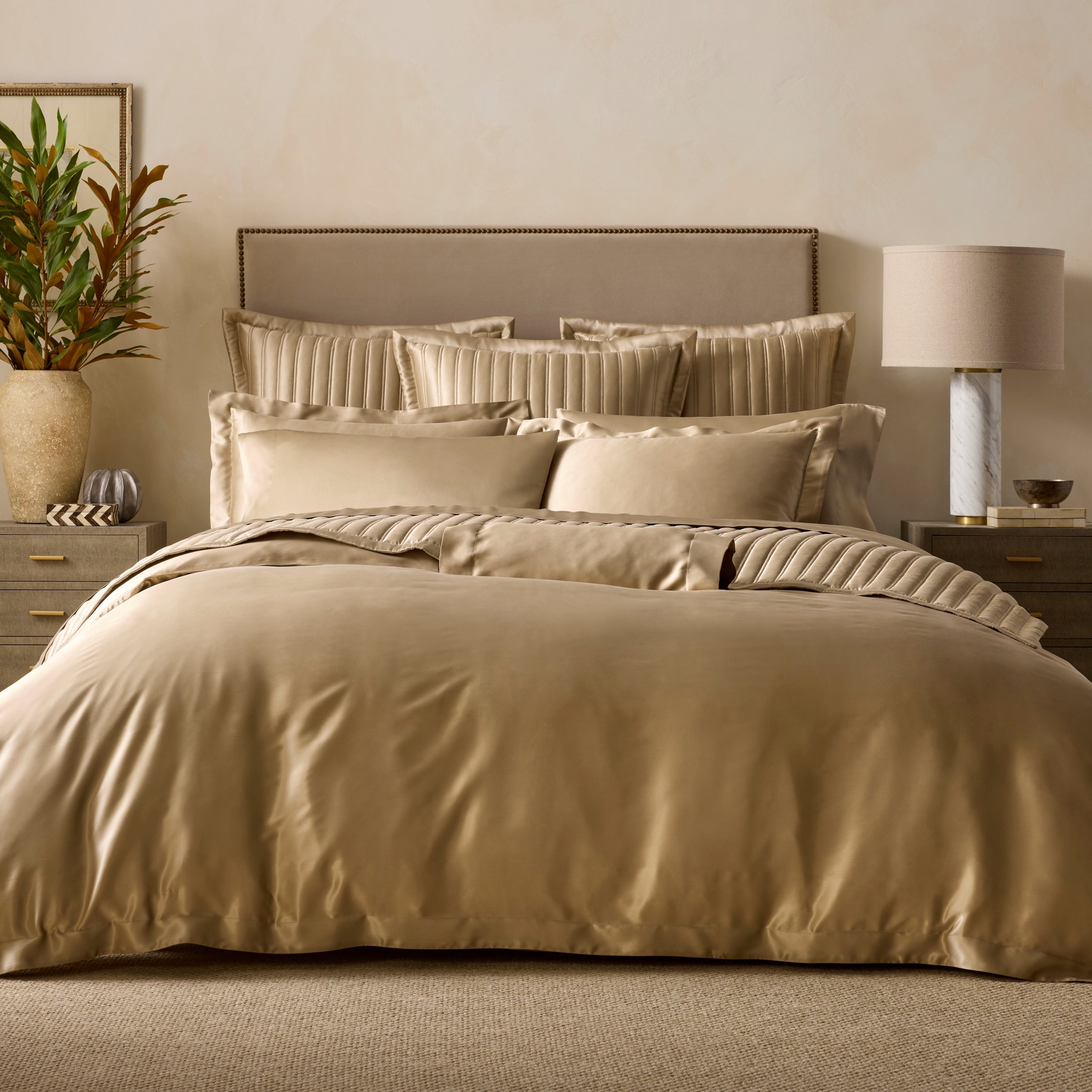 Mulberry (silk) Quilted Coverlet Set