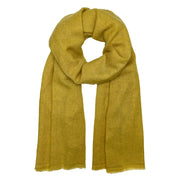Mustard Handloom Cashmere Scarf