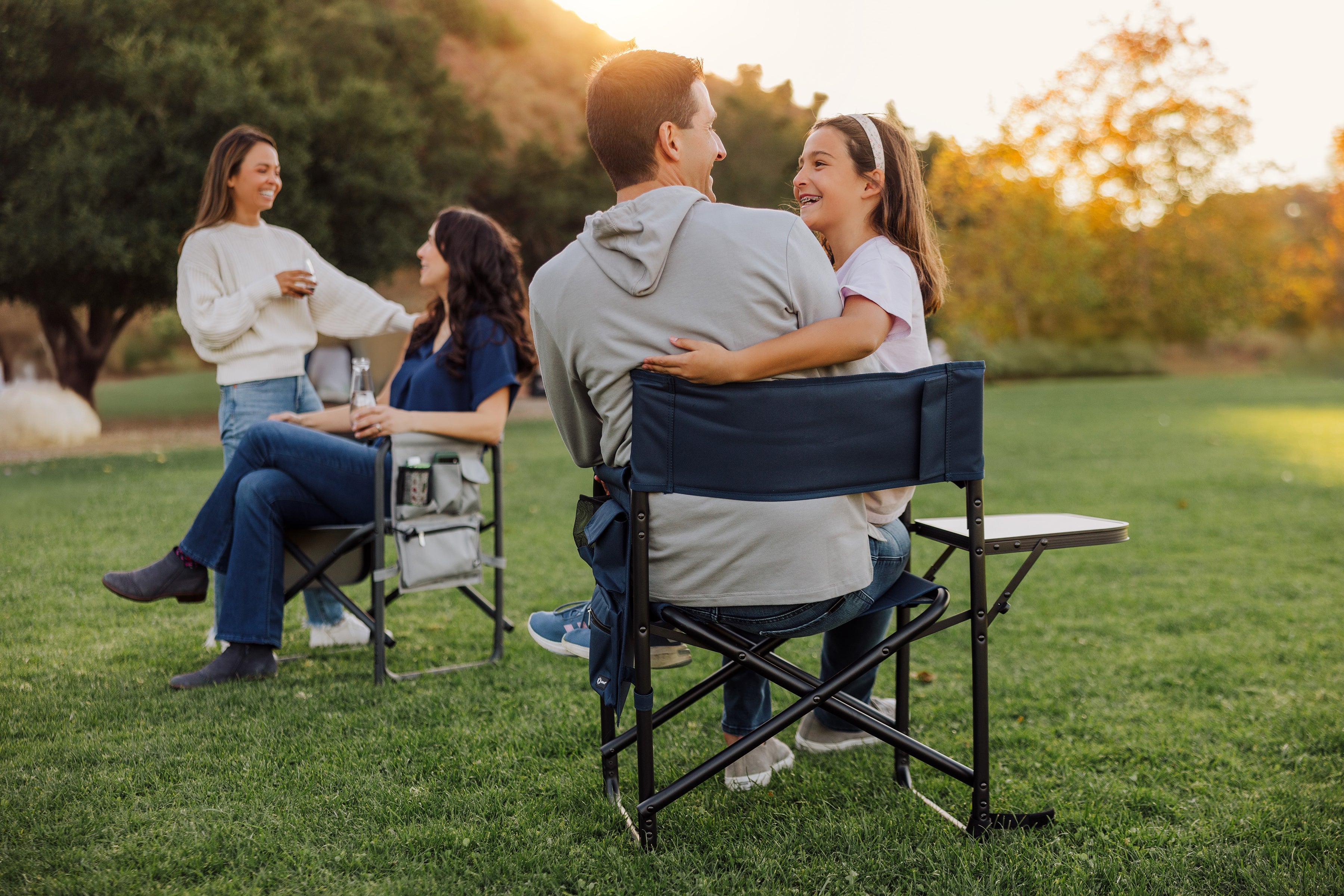 Purple Sports Chair With Side Table