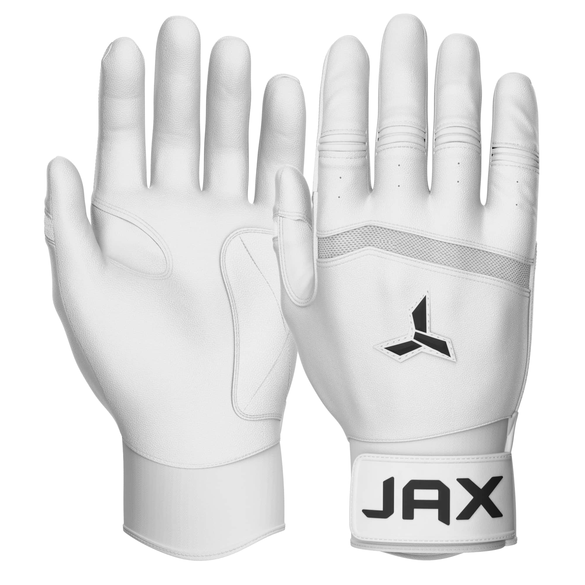 Platinum White Pro Cuff Batting Gloves