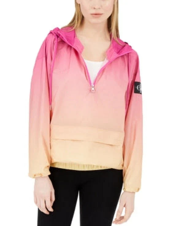 Calvin Klein Jeans Ombre Water-resistant Hooded Rain Jacket