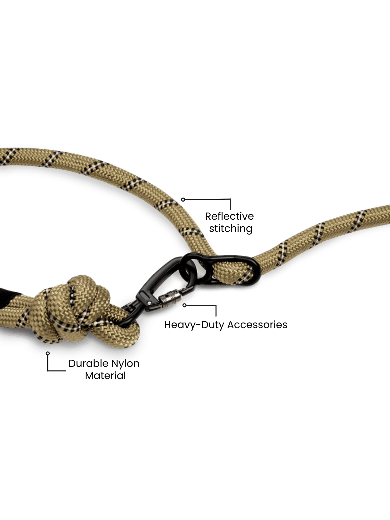 Olive Green Runners Hands-free Dog Leash