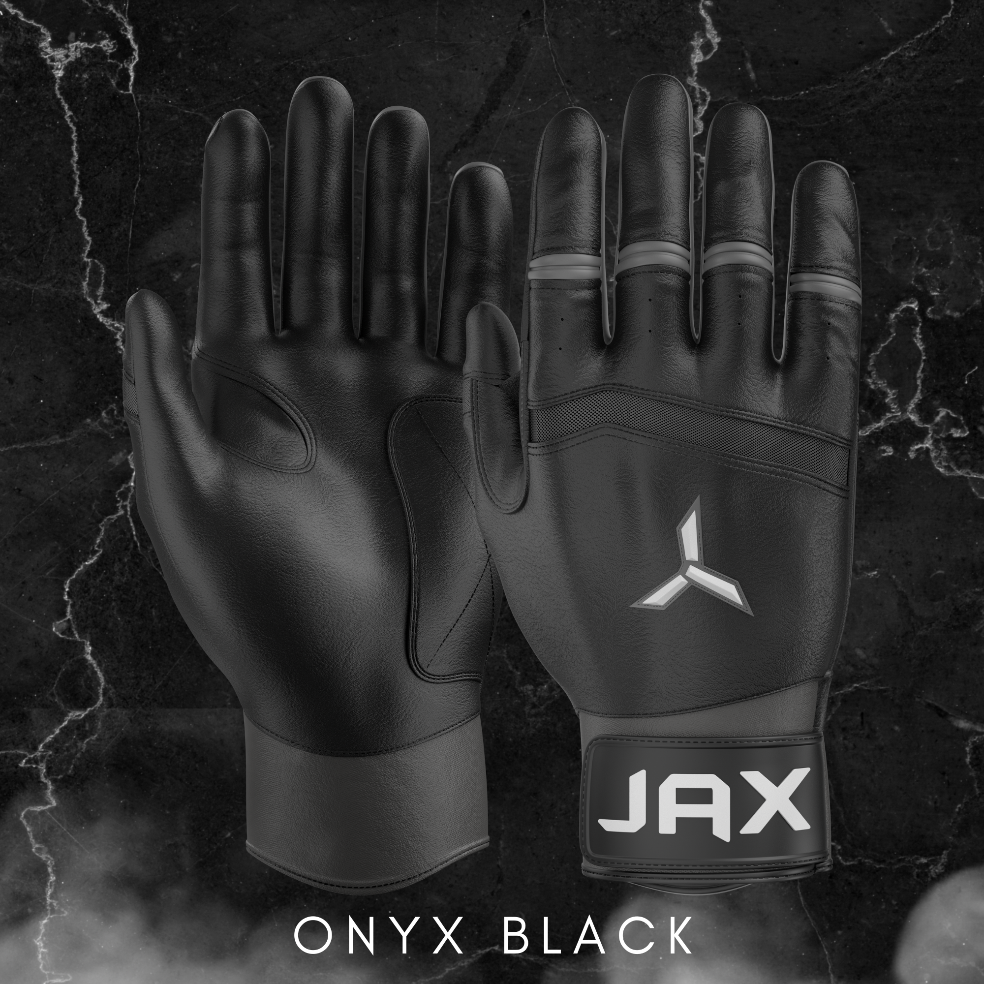 Onyx Black Pro Cuff Batting Gloves